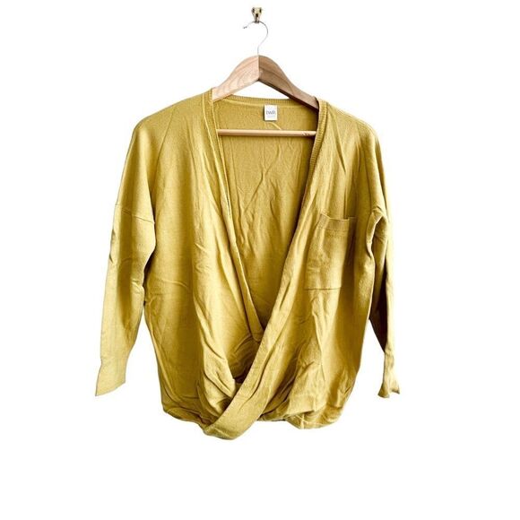 Twik Sweater Mustard Twisted Soft Stretchy Women's M - Picture 1 of 8
